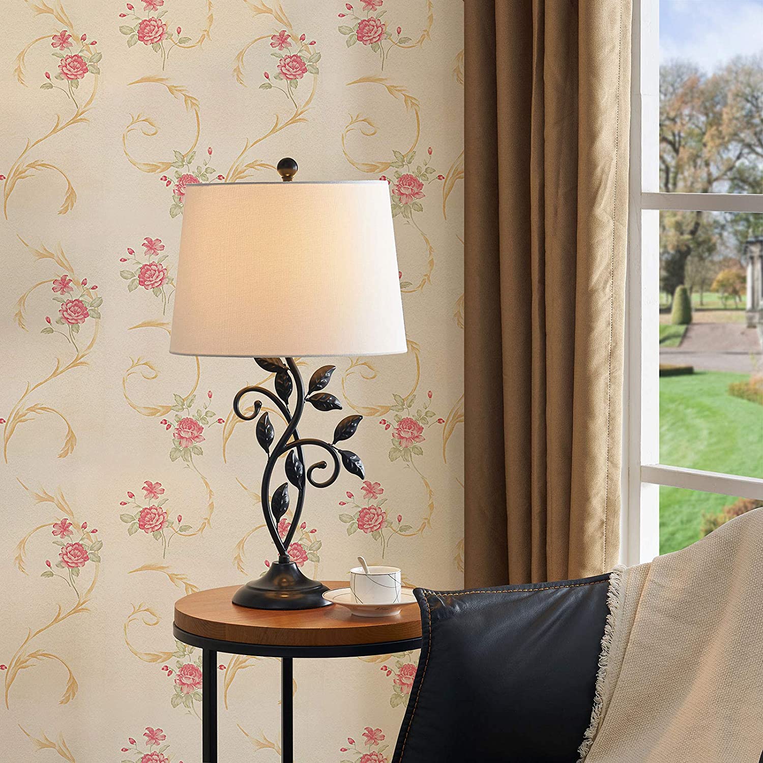 Floral Wallpaper Peel and Stick Wallpaper Rose Floral Self-Adhesive Removable Contact Paper for Shelf Drawer Home Decor