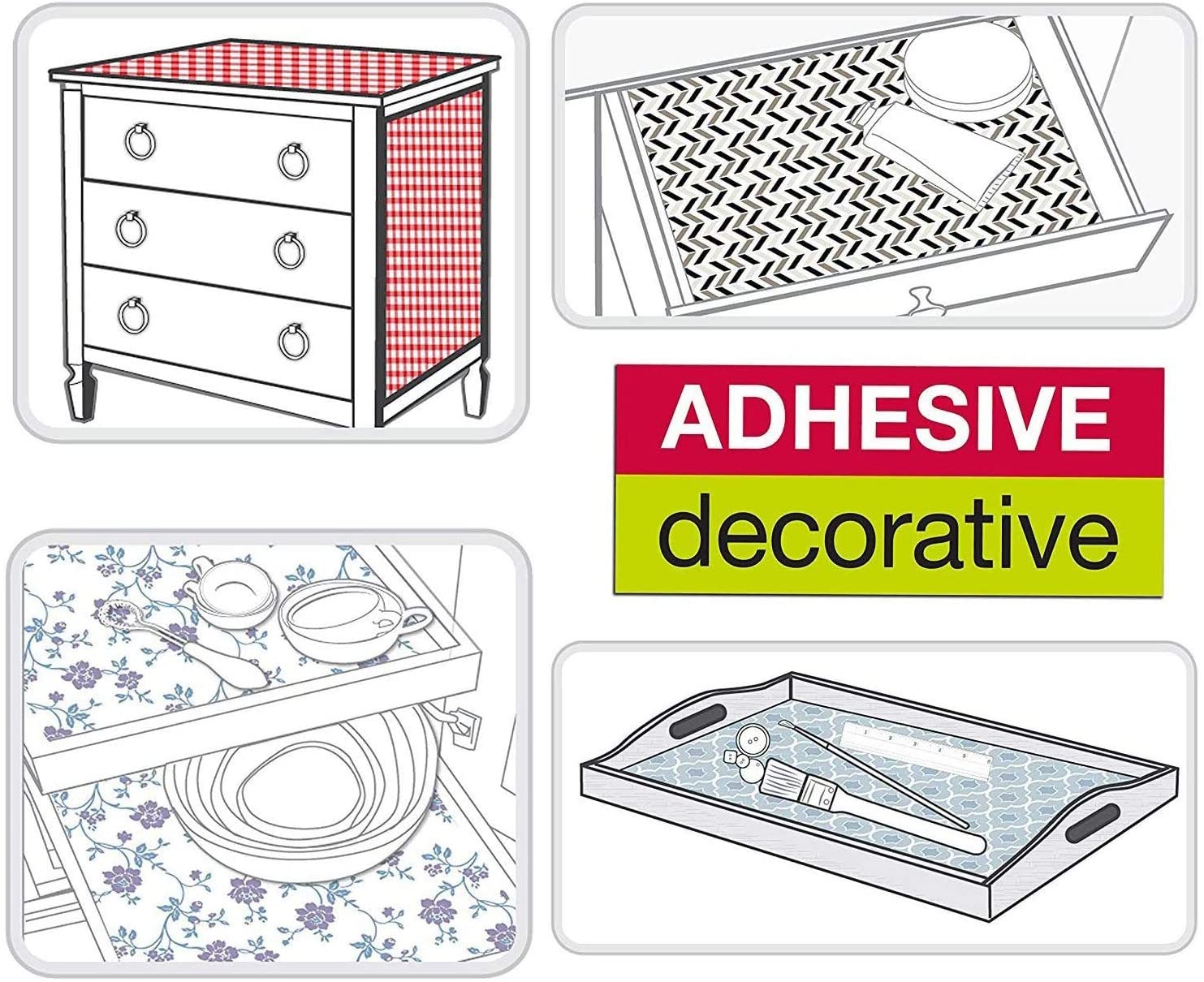 Peel and Stick Wallpaper Removable Silver Damask Wall Paper Decorative Floral Self Adhesive Wallpaper Waterproof Wall Stickers