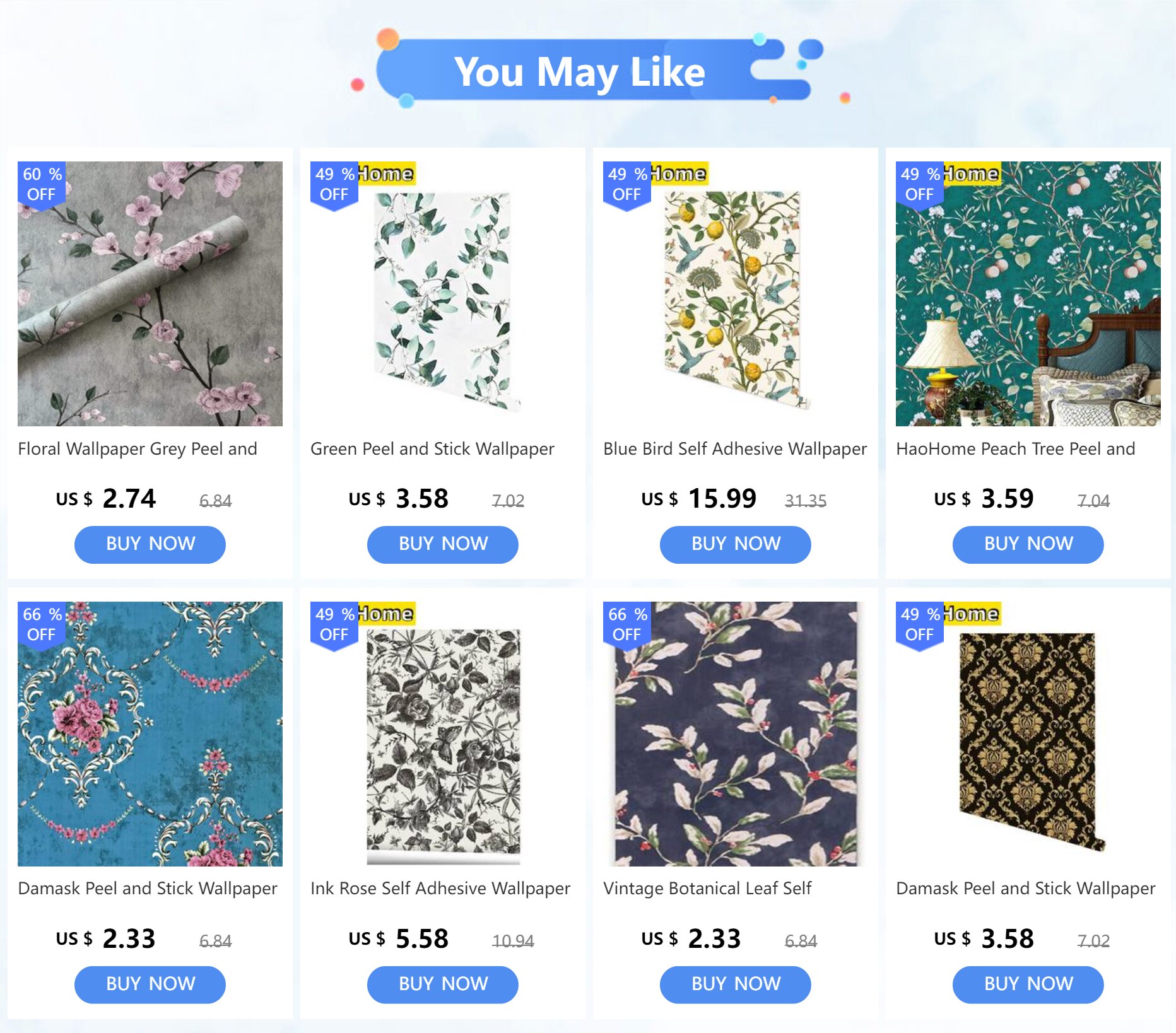 Yellow Floral Peel and Stick Wallpaper Waterproof Flower Self Adhesive Contact Paper Vinyl Film for Bedroom Living Room Decor