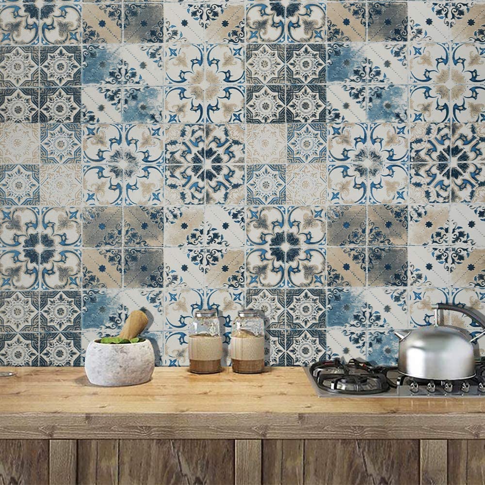 Blue Tile Wallpaper Canada | Wallpaper Canada - Wallpaper Canada