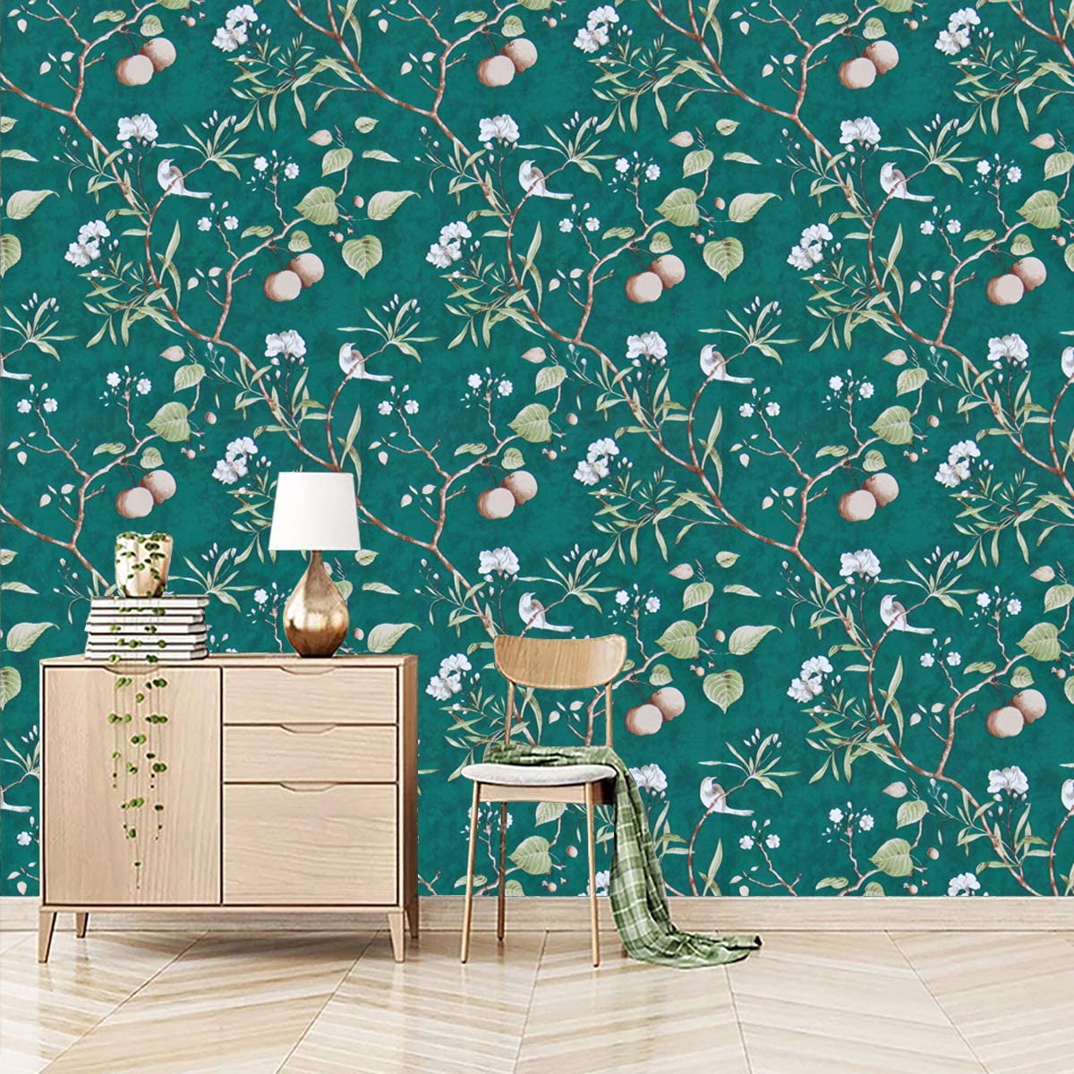 Peach Tree Wallpaper Green Wallpaper Canada | Wallpaper Canada ...