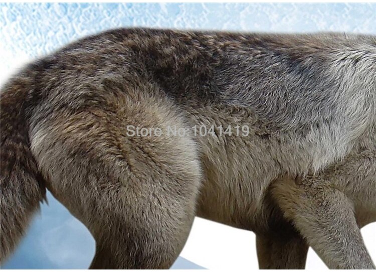 Custom Mural Wallpaper 3D Moon Animal Wolf Landscape Wall Sticker Living Room Bedroom Home Decor Self-Adhesive Waterproof Poster