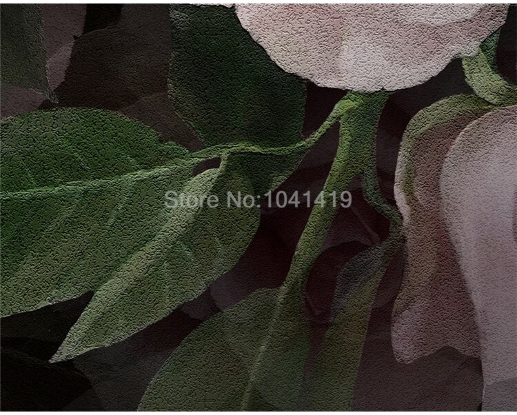 Self-Adhesive 3D Wallpaper Stereo European Style Retro Flower Black Photo Wall Murals Living Room Bedroom Waterproof Home Decor