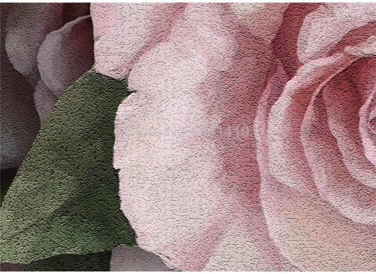 Self-Adhesive 3D Wallpaper Stereo European Style Retro Flower Black Photo Wall Murals Living Room Bedroom Waterproof Home Decor