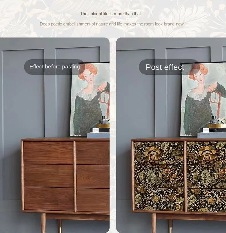 HaoHome Peach Tree Peel and Stick Wallpaper Green Wallpaper Modern Flower & Bird Waterproof Removable Self Adhesive Wallpaper HaoHome Peach Tree Peel and Stick Wallpaper Green Wallpaper Modern Flower & Bird Waterproof Removable Self Adhesive Wallpaper