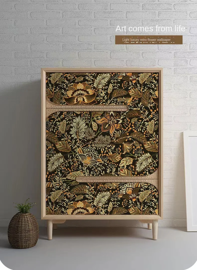 HaoHome Peach Tree Peel and Stick Wallpaper Green Wallpaper Modern Flower & Bird Waterproof Removable Self Adhesive Wallpaper HaoHome Peach Tree Peel and Stick Wallpaper Green Wallpaper Modern Flower & Bird Waterproof Removable Self Adhesive Wallpaper