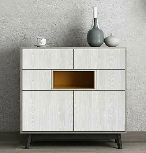 HaoHome Gray Wood Grain Peel and Stick Wallpaper Wood Shlef Liner Removable Contact Paper Self Adhesive Grey Wall Covering