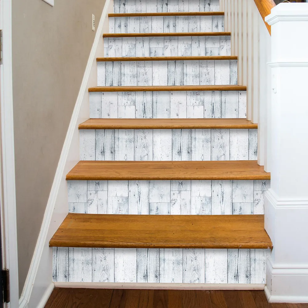 HaoHome Peel and Stick Wood Wallpaper Scandinavian Style Vinyl Self-Adhesive Vintage Faux Wood Contact Paper For Home Decor