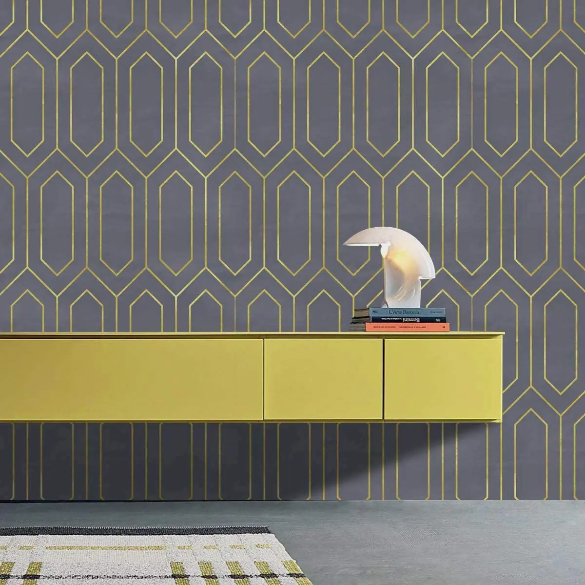 HaoHome Gold Gray Rhombus Peel and Stick Wallpaper Geometry Self-Adhesive Prepasted Wallpaper Wall Mural Wall Decor HaoHome Gold Gray Rhombus Peel and Stick Wallpaper Geometry Self-Adhesive Prepasted Wallpaper Wall Mural Wall Decor