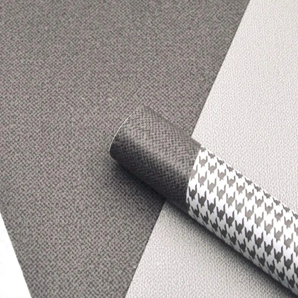 HaoHome Grey Triangle Geometric Wallpaper Removable Self Adhesive Triangle Wallpaper for Cabinets Countertops Furniture Decor