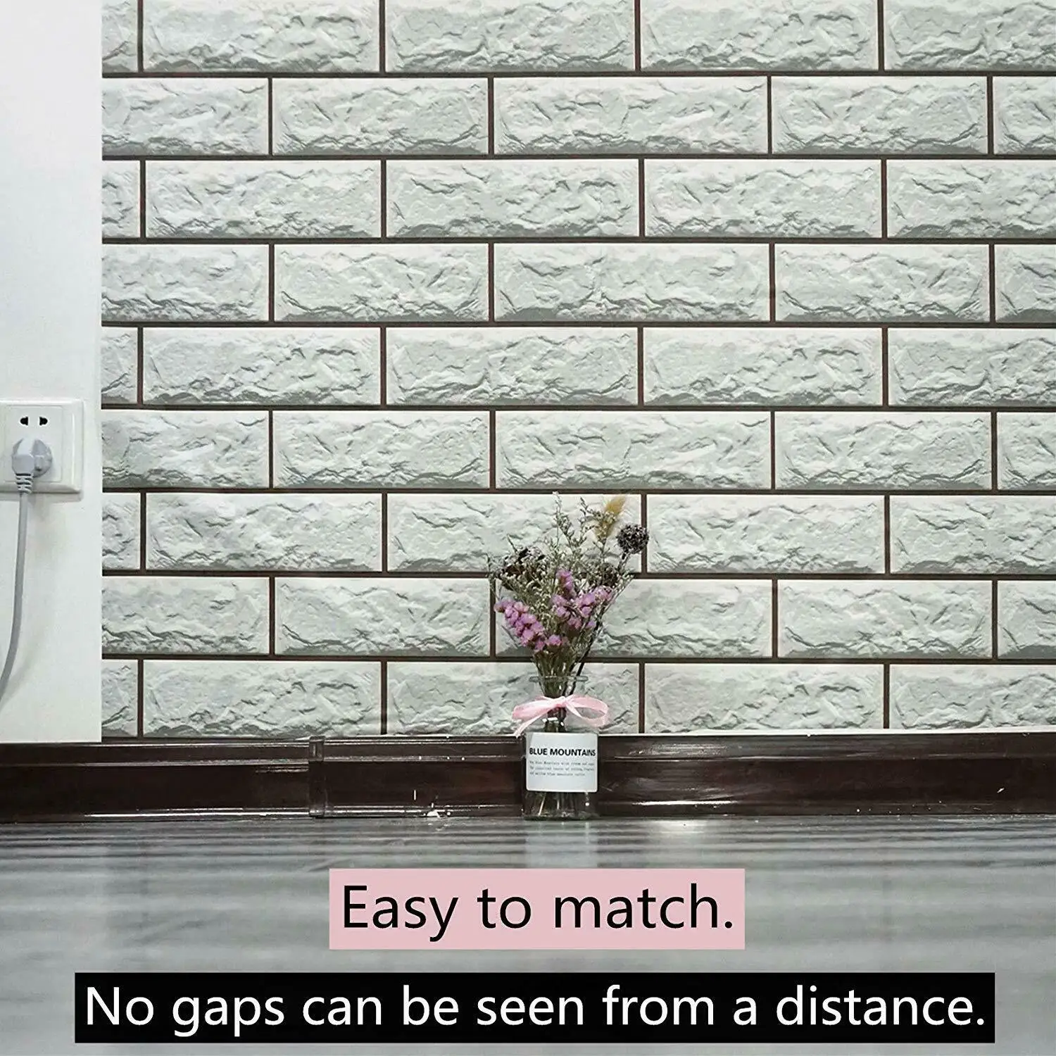 HaoHome Brick Effect Contact Papaer Peel and Stick Wallpaper Self Adhesive Wall Sticker For Hotel Bedroom Living Room