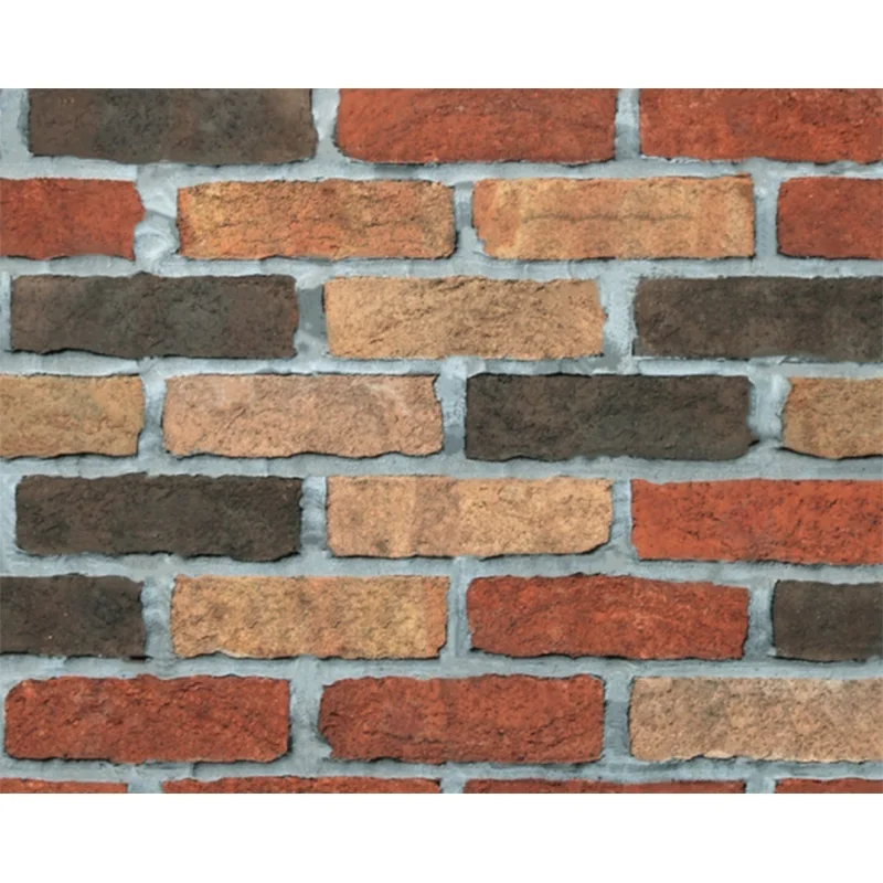 HaoHome Realistic Brick Wallpaper Vinyl Peel and Stick Wallpaper Waterproof Self-Adhesive Stone Wallpaper Sticker for Wall Deco