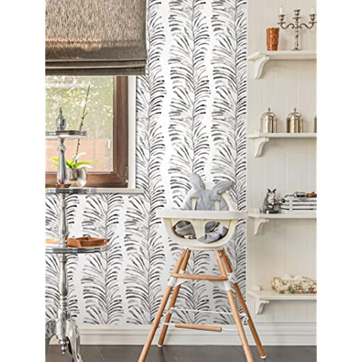 Modern Peel and Stick Wallpaper Boho Contact Paper Stripe Self Adhesive Wallpaper Removable Wall Paper for Shelf Drawer Liner