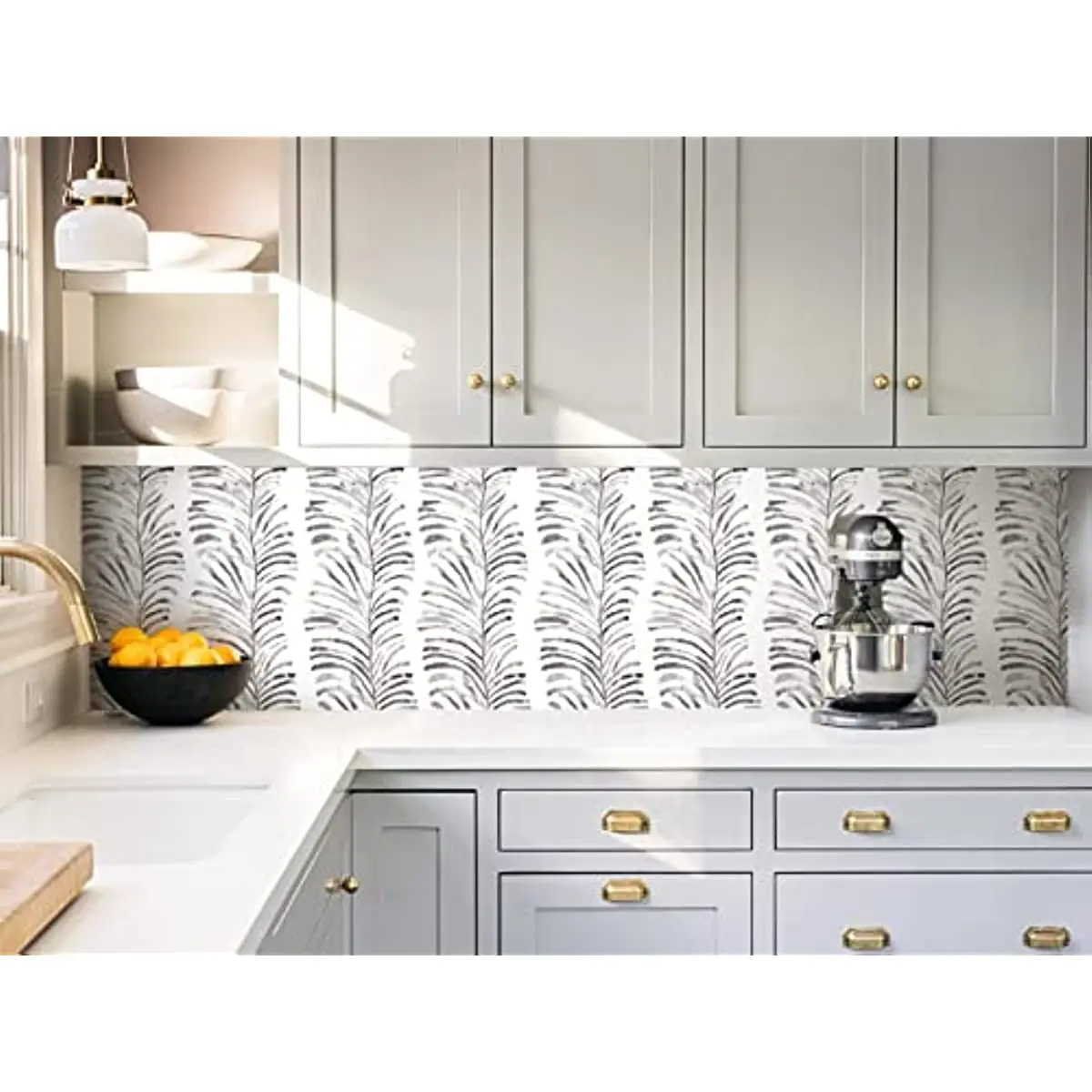 Modern Peel and Stick Wallpaper Boho Contact Paper Stripe Self Adhesive Wallpaper Removable Wall Paper for Shelf Drawer Liner