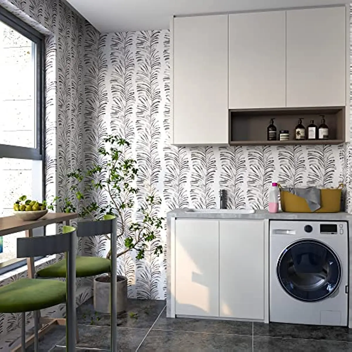 Modern Peel and Stick Wallpaper Boho Contact Paper Stripe Self Adhesive Wallpaper Removable Wall Paper for Shelf Drawer Liner