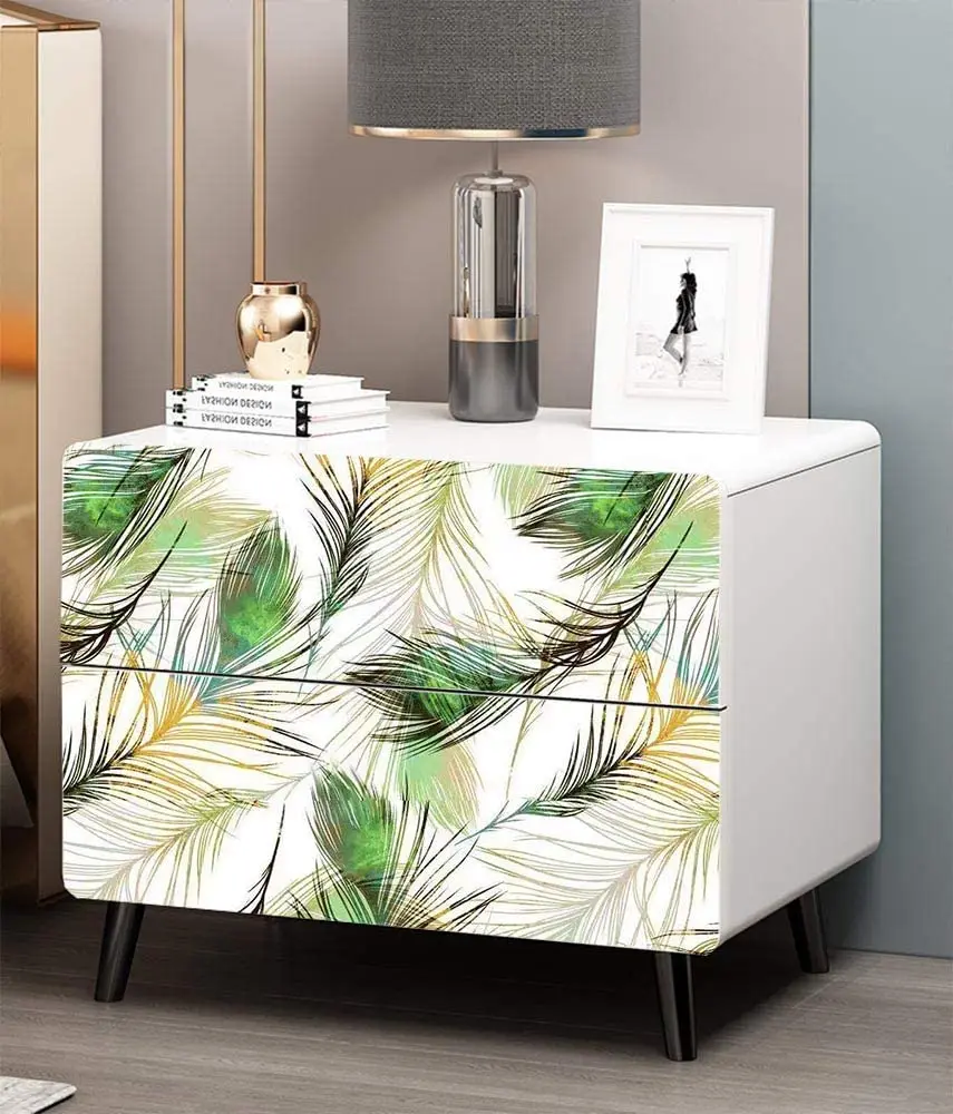 Feather Peel and Stick Wallpaper Feather Pattern Contact Paper Feather Purple Removable Self Adhesive Wallpaper Vinyl Film