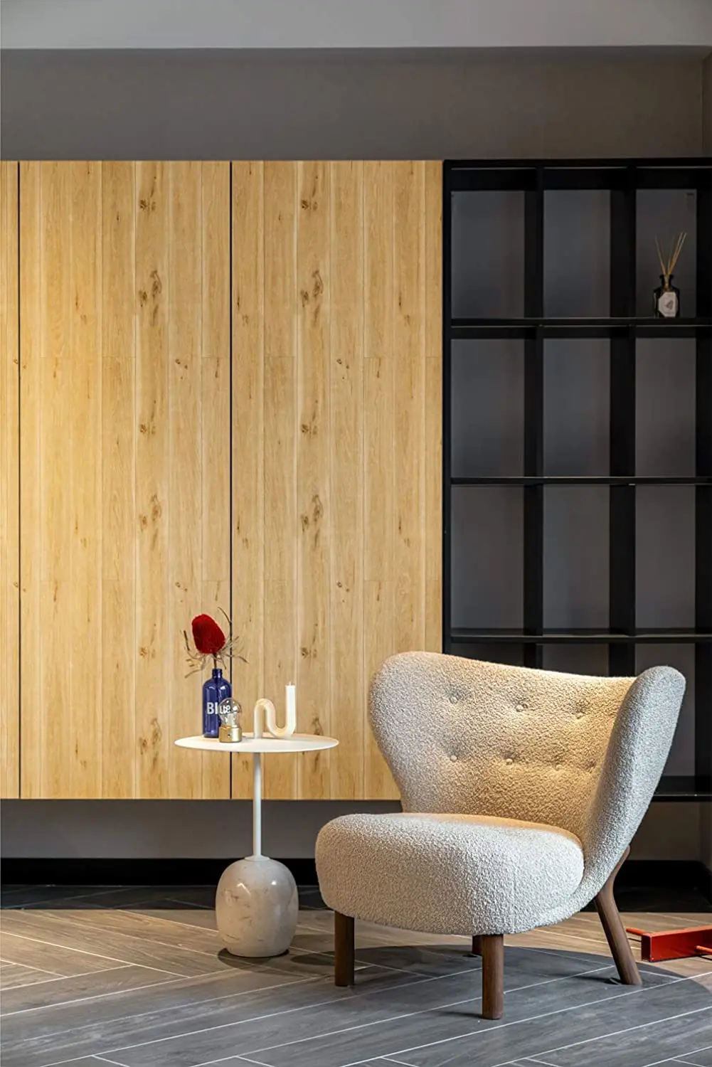 Distressed Wood Wallpaper Plank Rustic Wood Grain Peel and Stick Wallpaper Self-Adhesive Removable Vinyl Film Decorative