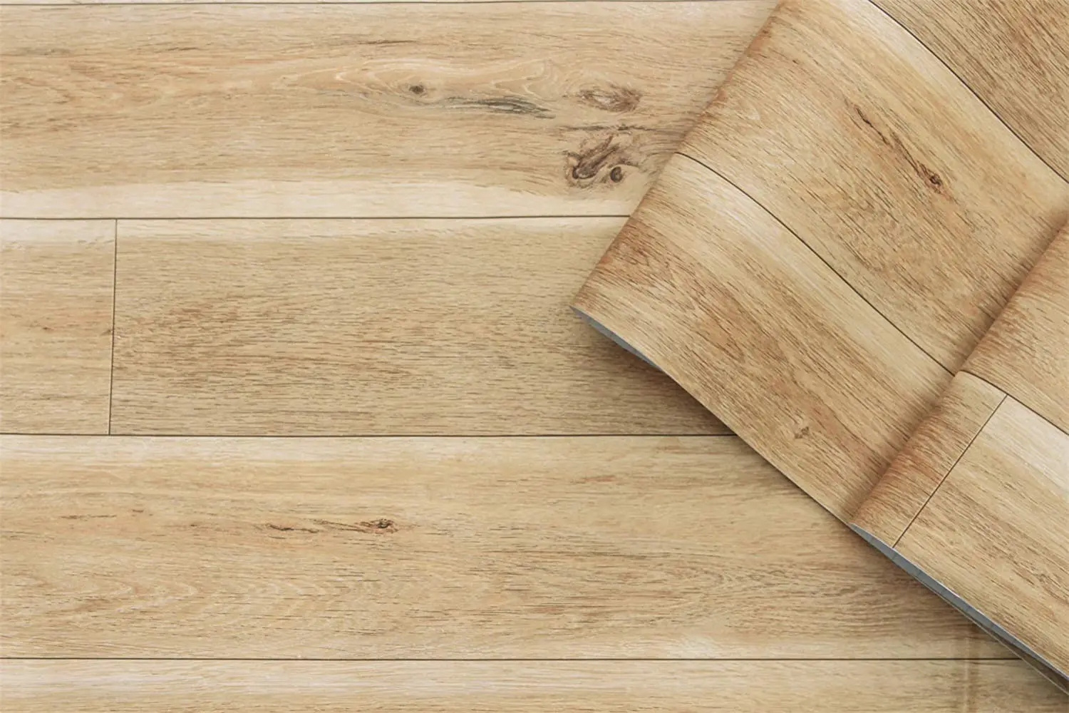 Distressed Wood Wallpaper Plank Rustic Wood Grain Peel and Stick Wallpaper Self-Adhesive Removable Vinyl Film Decorative