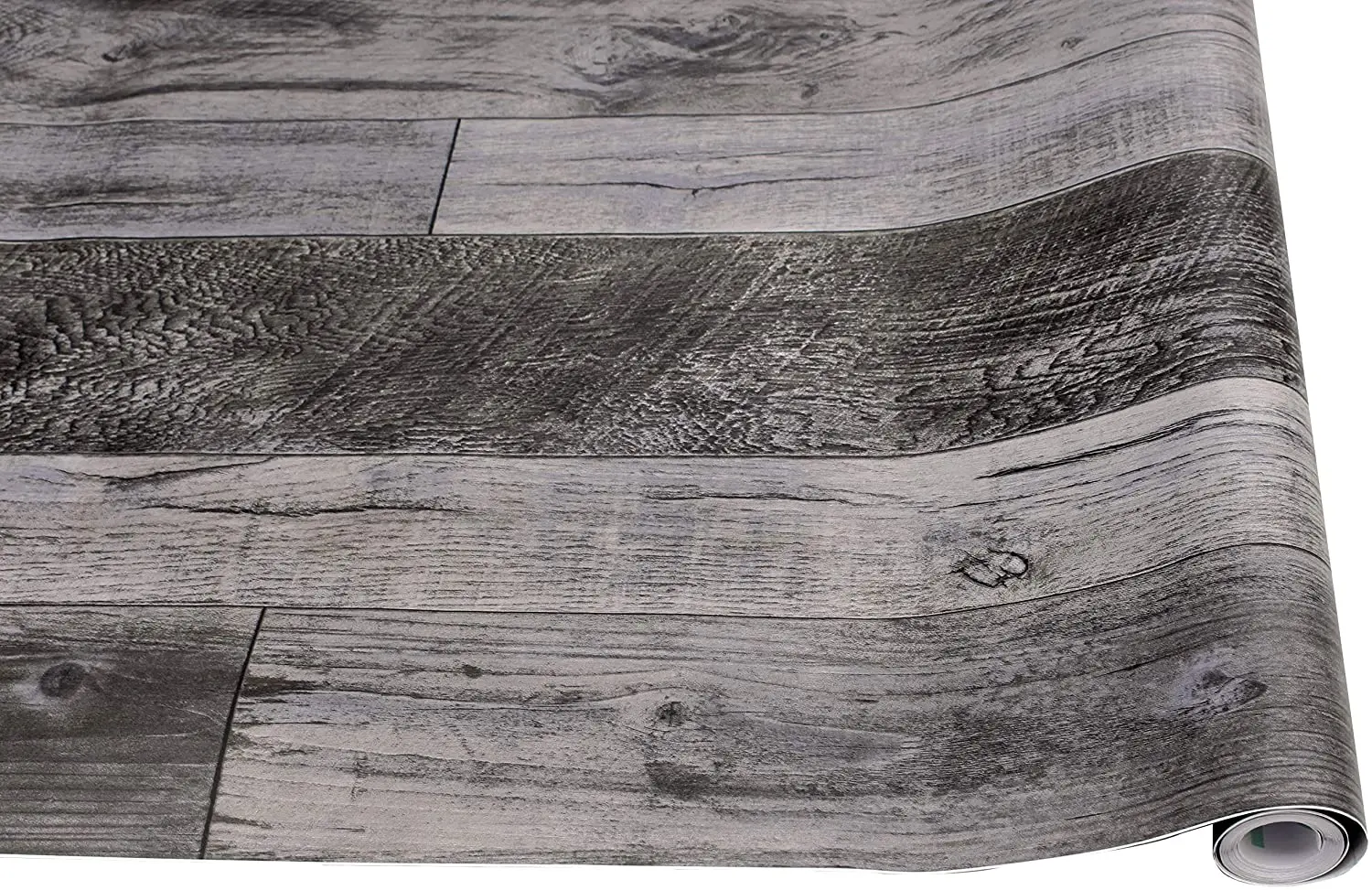 HaoHome Peel and Stick Wood Plank Wallpaper Taupe Vinyl Self-Adhesive Faux Wood Contact Paper For Home Decor