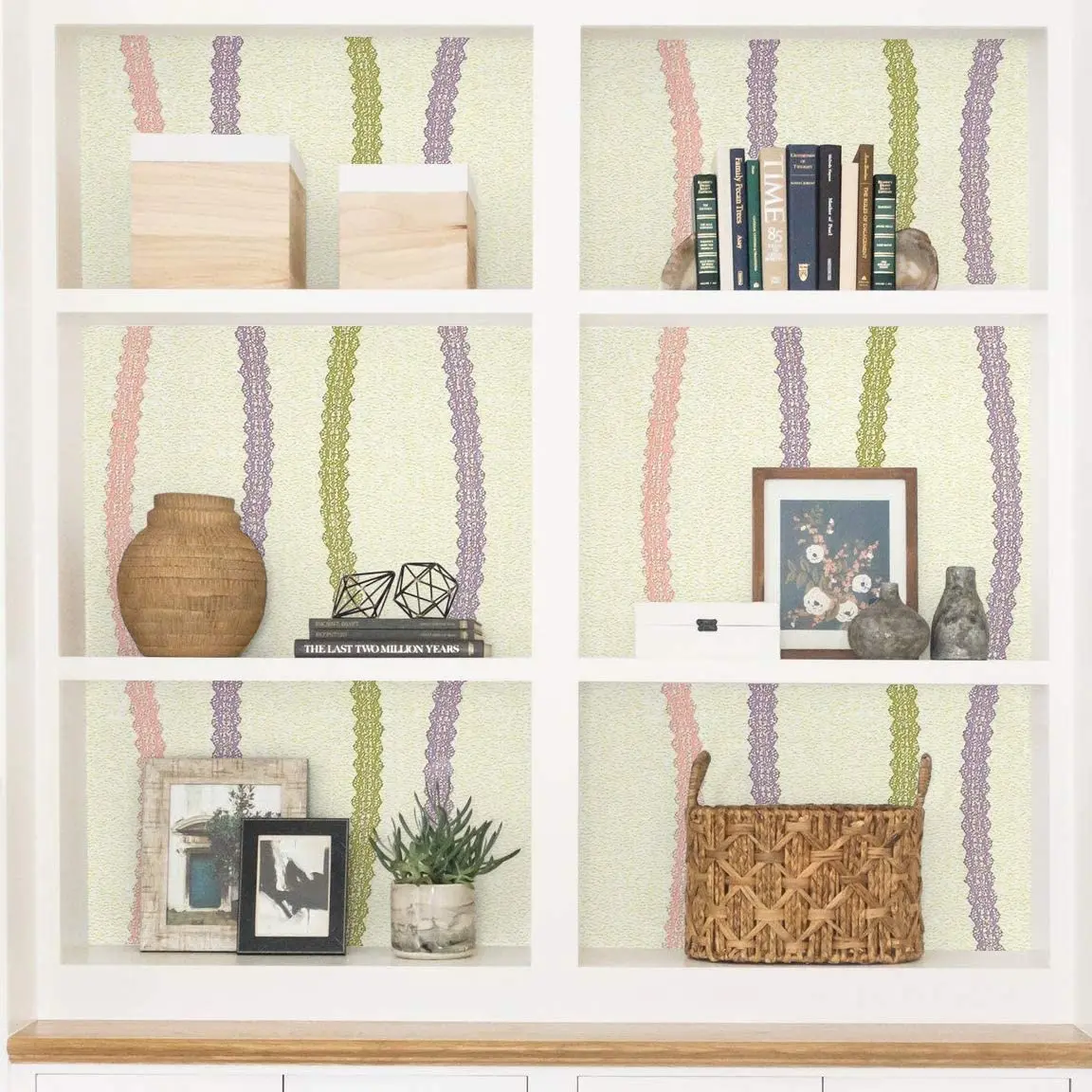 Multi Color Stripes Self Adhesive Wallpaper Peel and Stick Contact Paper Removavble Wall Covering Drawer Shelf Liner Stick Paper