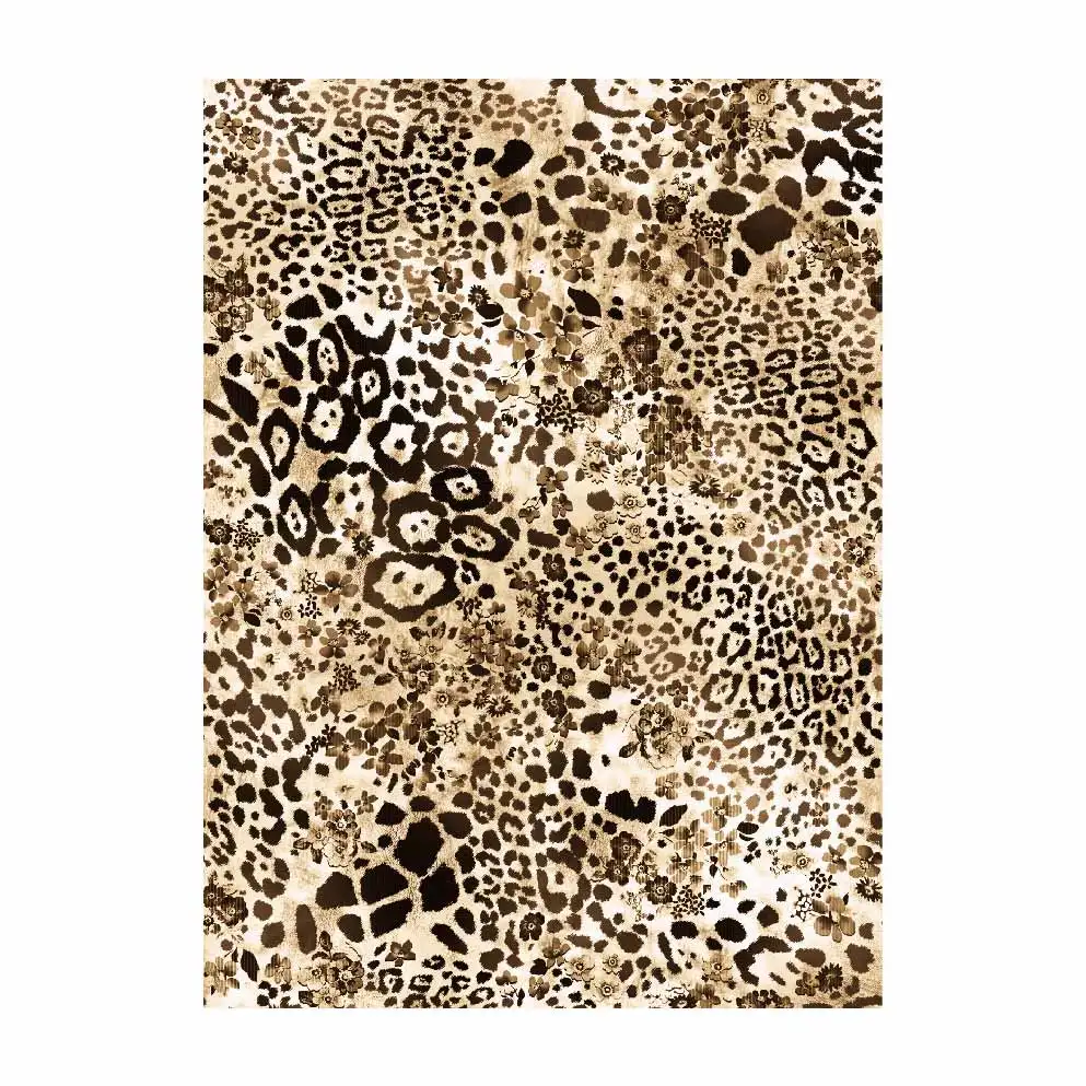 Tiger Skin Texture Self Adhesive Wallpaper Brown Removable Peel and Stick Animal Wall Paper Roll for Bedroom Living Room Decor