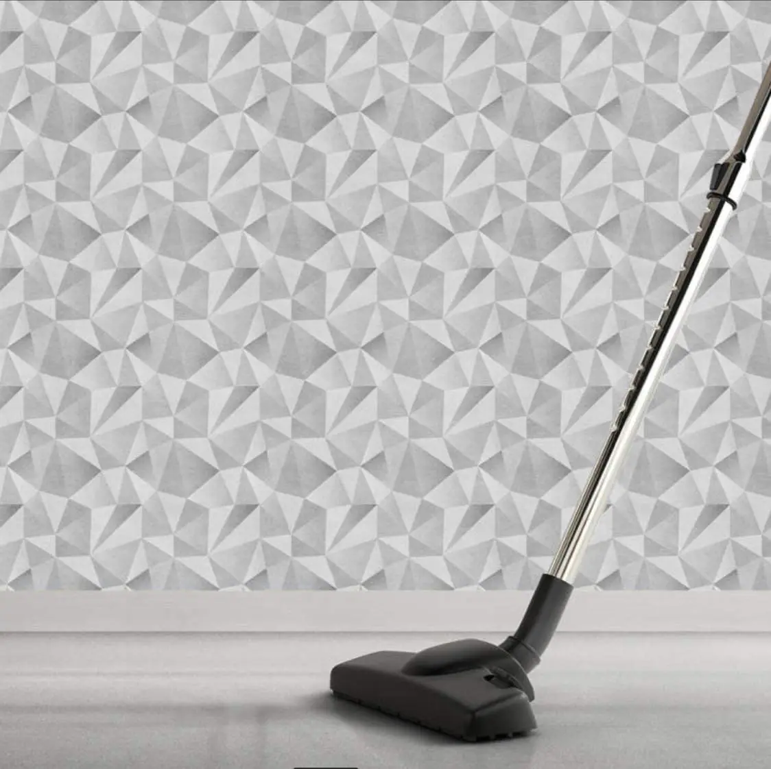 Light & Dark Tetrahedron Stitching Removable Vinyl Self Adhesive Wallpaper Modern Geometric Triangle Peel and Stick Wallpaper