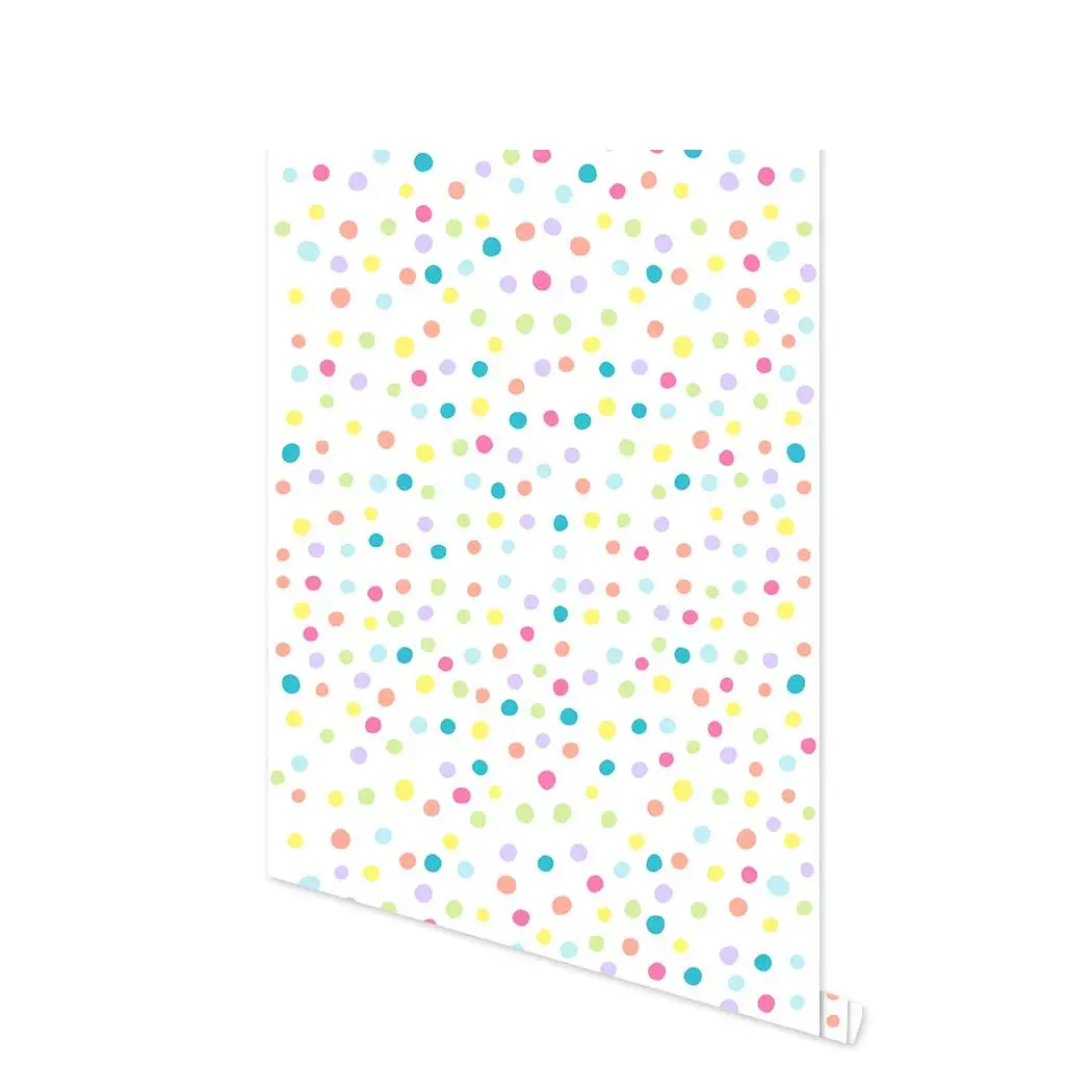 Watercolor Dots Peel and Stick Wallpaper Modern Dot Self Adhesive Removable Wallpaper Removable Decorative Wallpaper for Bedroom