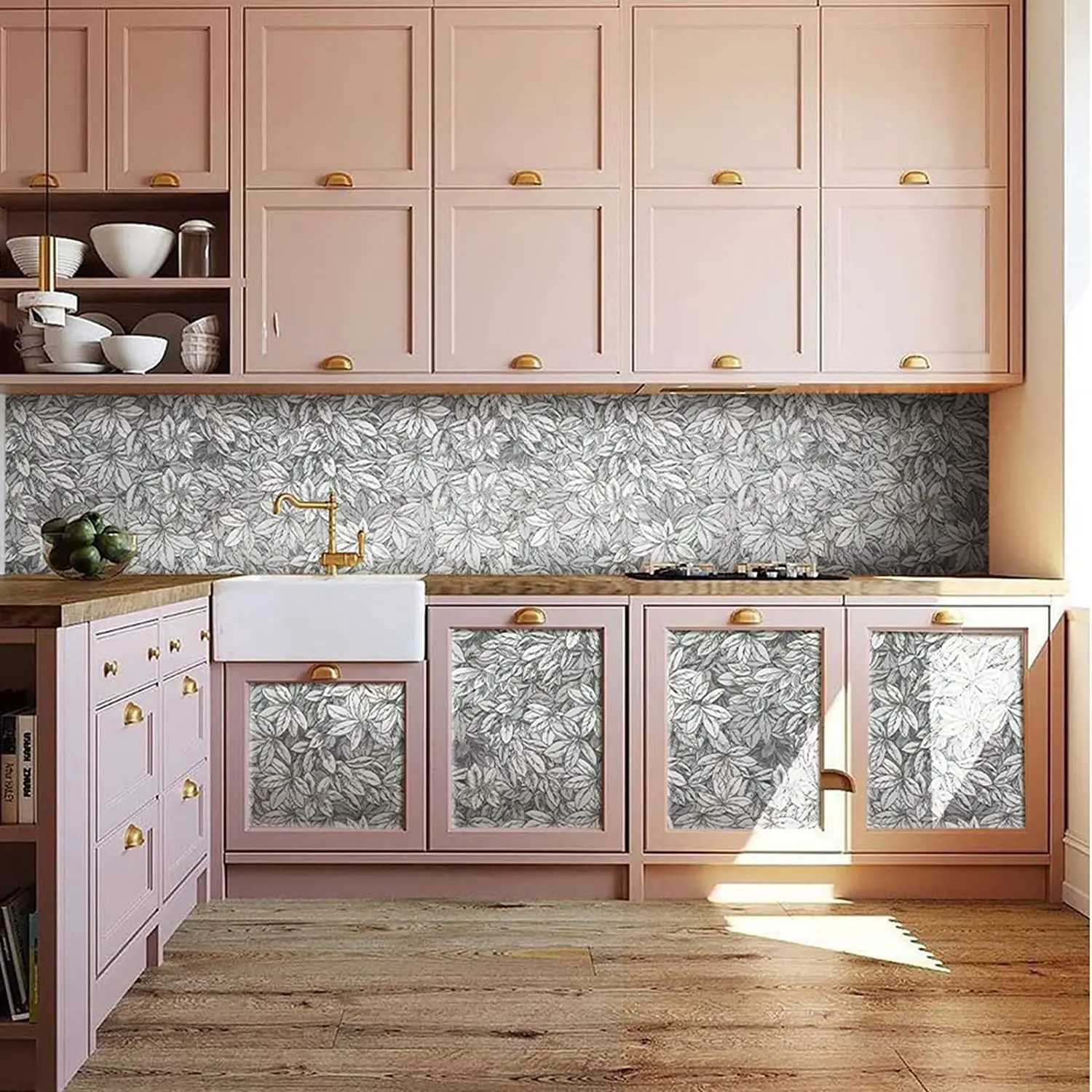 Grey Leaf Peel and Stick Wallpaper Dense Privet Hedge Green Self Adhesive Wallpaper Waterproof Wallpaper for Bedroom Wall Decor