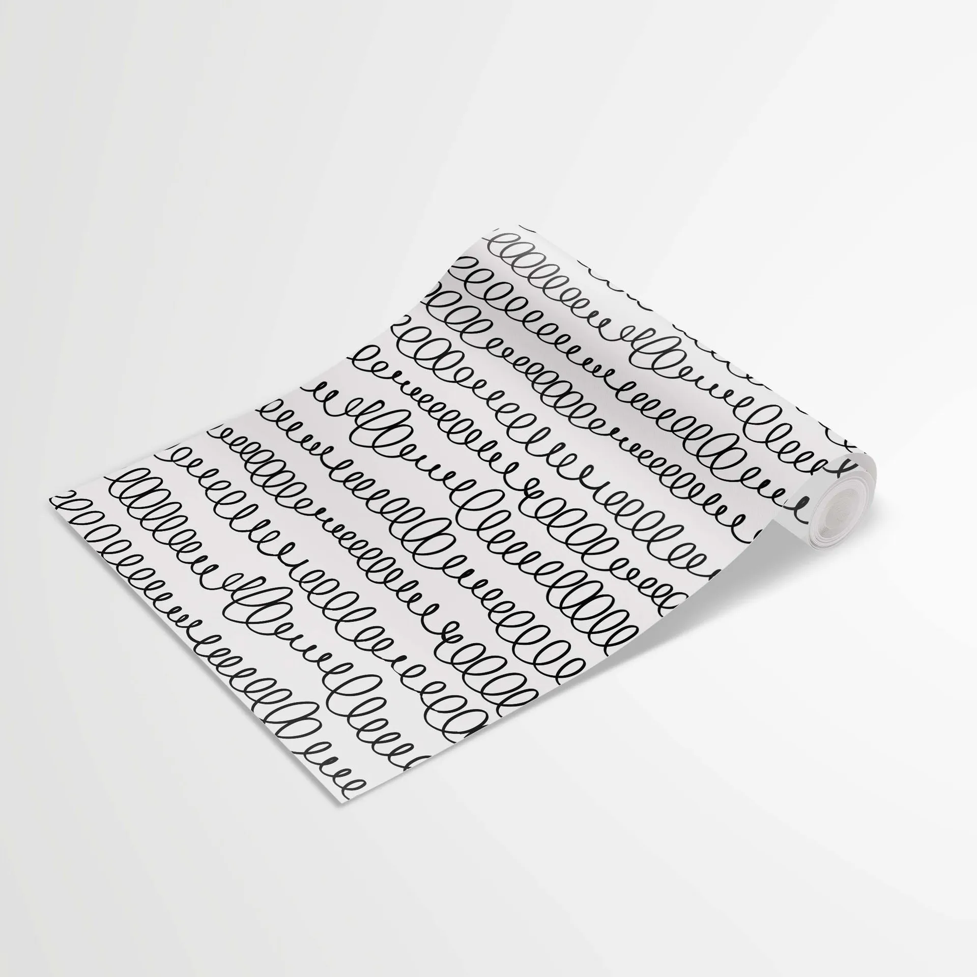 Abstract Geometric Line Peel and Stick Wallpaper Modern Black Curve Self Adhesive Wallpaper Waterproof Removable Contact Paper