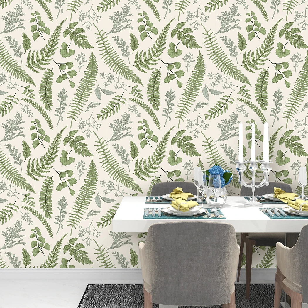 Rainforest Leaves Self Adhesive Walllpaper Jungle Wallpaper Green Leaf Peel and Stick Wallpaper Removable Contact Paper for Wall