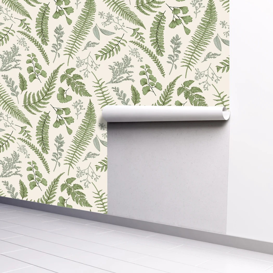 Rainforest Leaves Self Adhesive Walllpaper Jungle Wallpaper Green Leaf Peel and Stick Wallpaper Removable Contact Paper for Wall