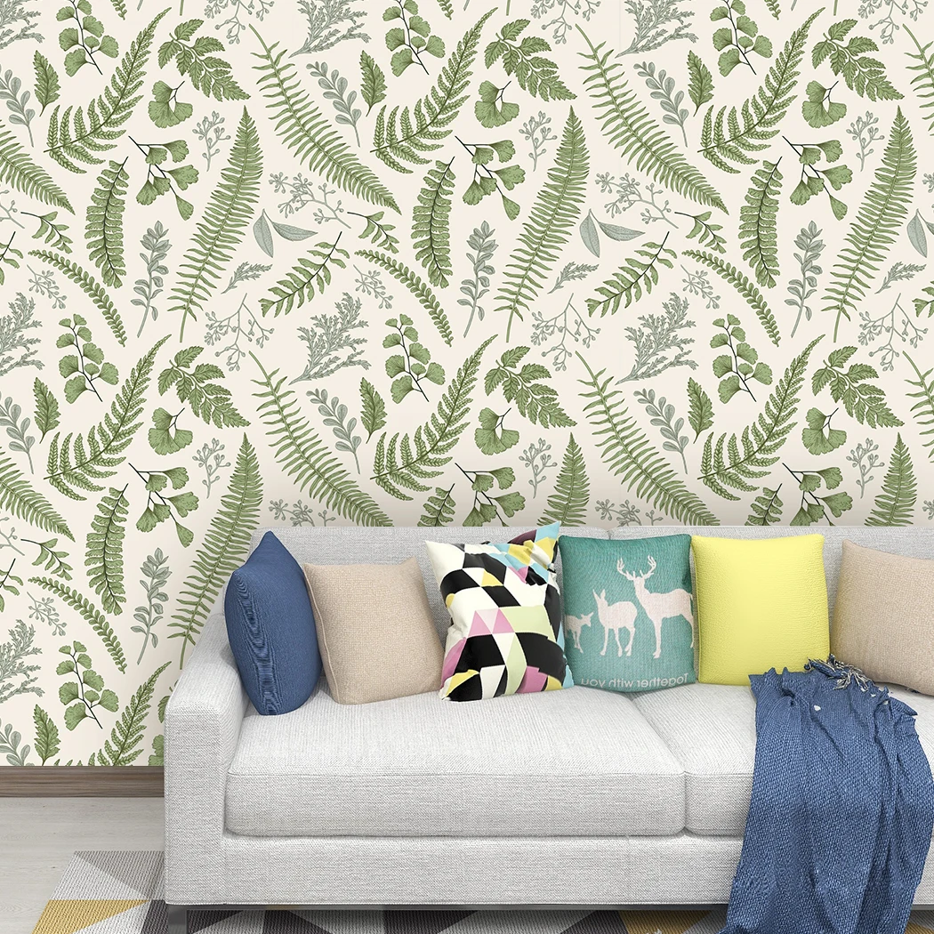 Rainforest Leaves Self Adhesive Walllpaper Jungle Wallpaper Green Leaf Peel and Stick Wallpaper Removable Contact Paper for Wall