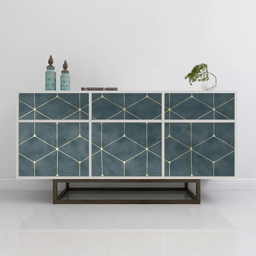 Geometric Stripe Hexagon Peel and Stick Wallpaper Removable Self Adhesive Wallpaper Modern Extra Thicker Vinyl Wall Paper Decor