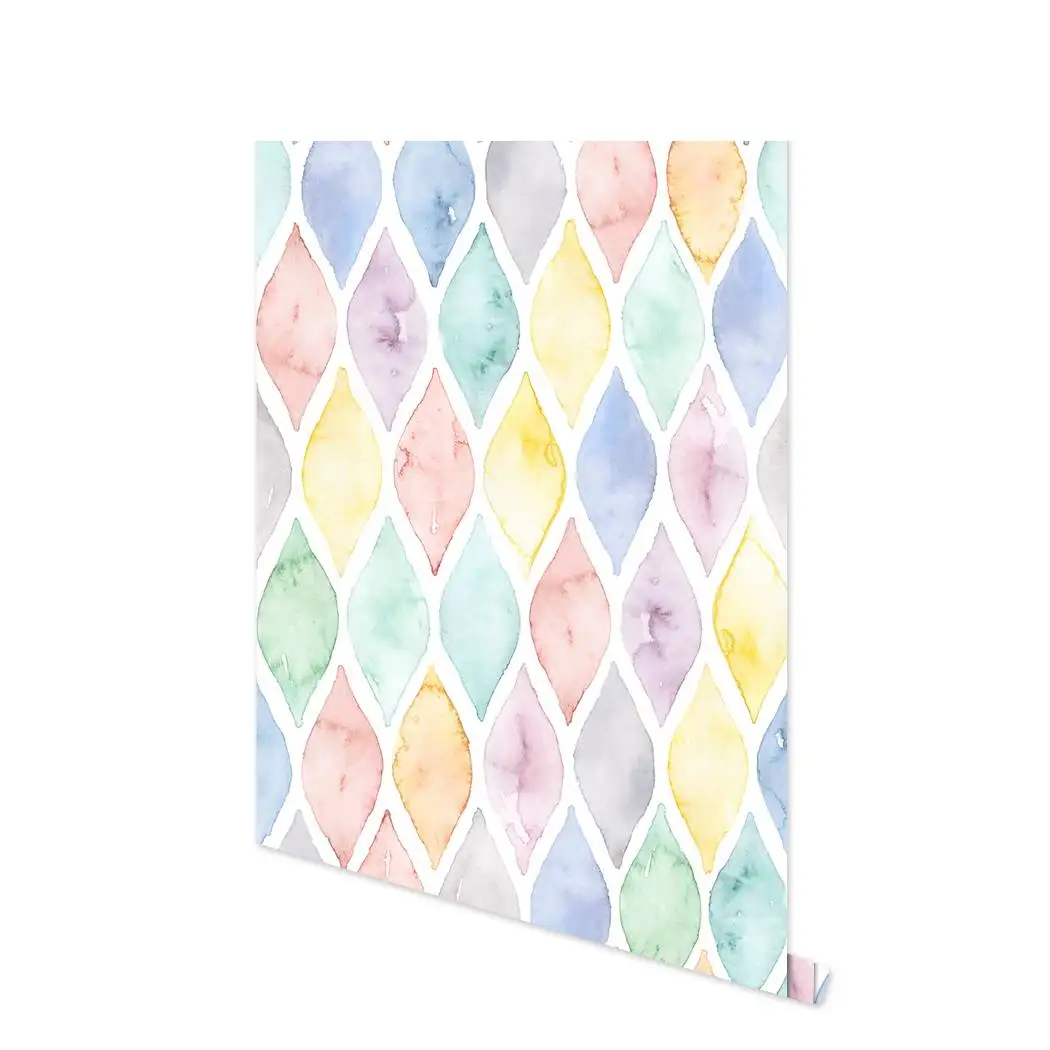 Multi Color Geometric Self-adhesive Wallpaper Colorful Arc Removable Peel and Stick Wallpaper for Nursery Kids Room Decor Multi Color Geometric Self-adhesive Wallpaper Colorful Arc Removable Peel and Stick Wallpaper for Nursery Kids Room Decor