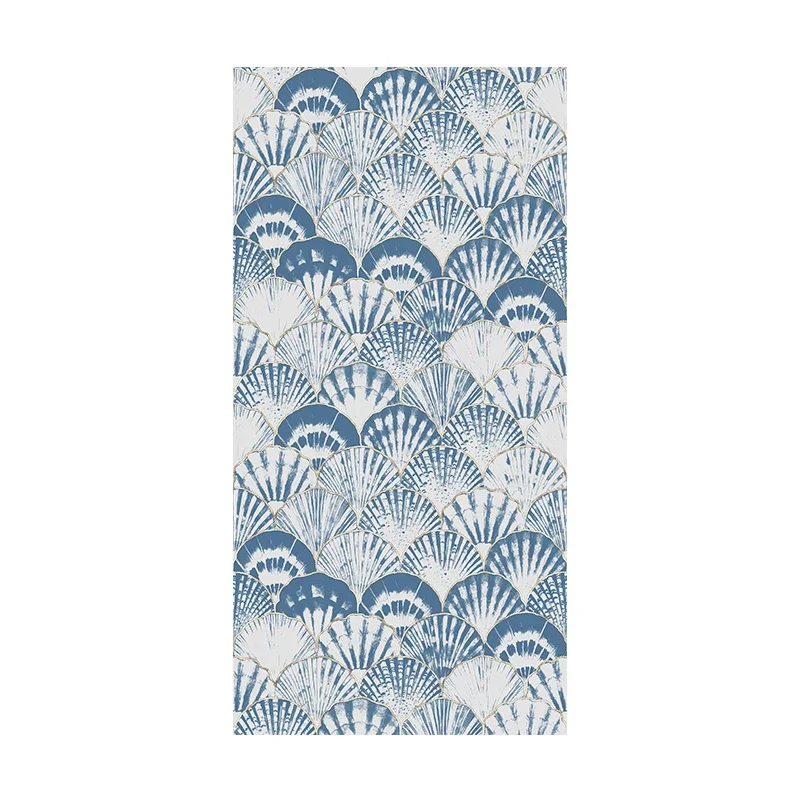 Peel and Stick Wallpaper Diy Self-Adhesive Home Furniture Renovation Sticker Fan-Shaped Shell Background Kitchen Contact Paper