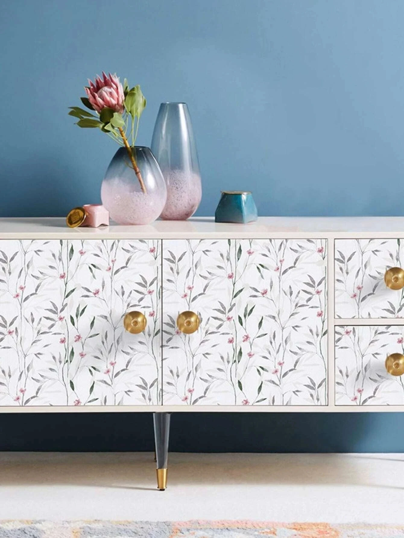 Vinyl Floral Leaf Peel and Stick Wallpaper Self Adhesive Contact Paper Removable Waterproof Wallpaper For Furniture Renovation Vinyl Floral Leaf Peel and Stick Wallpaper Self Adhesive Contact Paper Removable Waterproof Wallpaper For Furniture Renovation