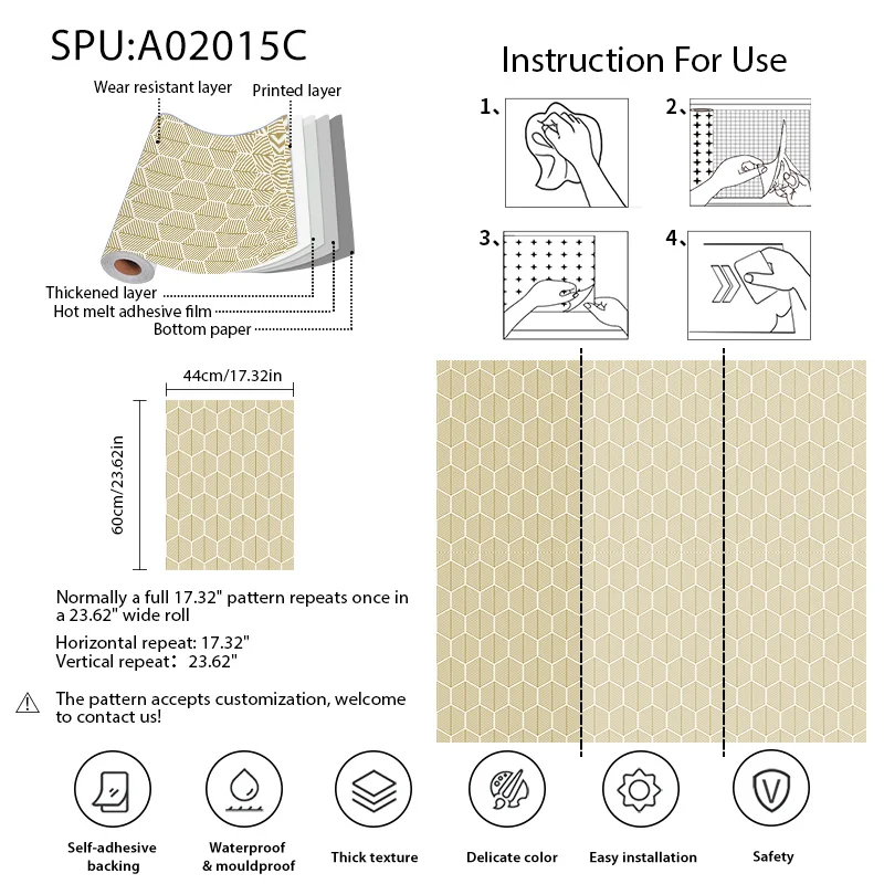 3d Rattan Wallpaper Home Decor Peel And Stick Vinyl Plaid Self Adhesive Wallpapers Furniture Cabinet Sticker Self Adhesive Paper