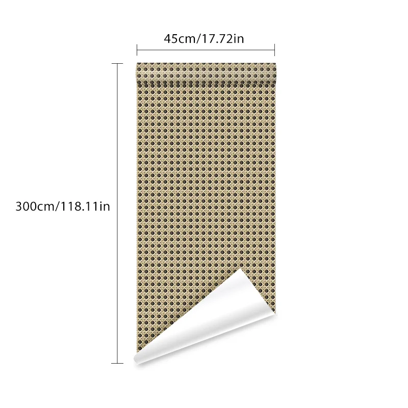 3d Rattan Wallpaper Home Decor Peel And Stick Vinyl Plaid Self Adhesive Wallpapers Furniture Cabinet Sticker Self Adhesive Paper