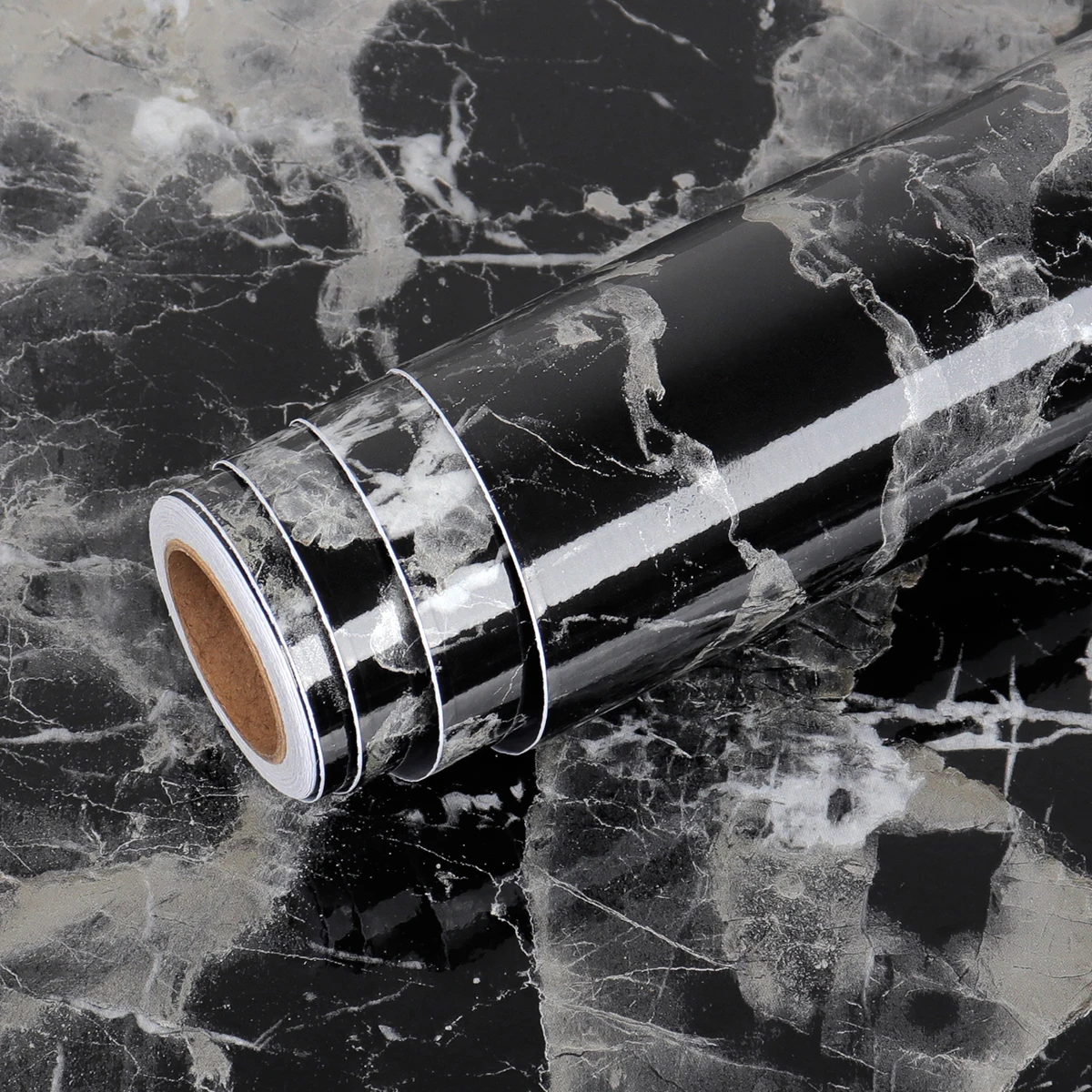 Marble Vinyl Wallpaper for Walls In Rolls Waterproof Wall Stickers Bathroom Table Kitchen Adhesive Sticker for Furniture Decor