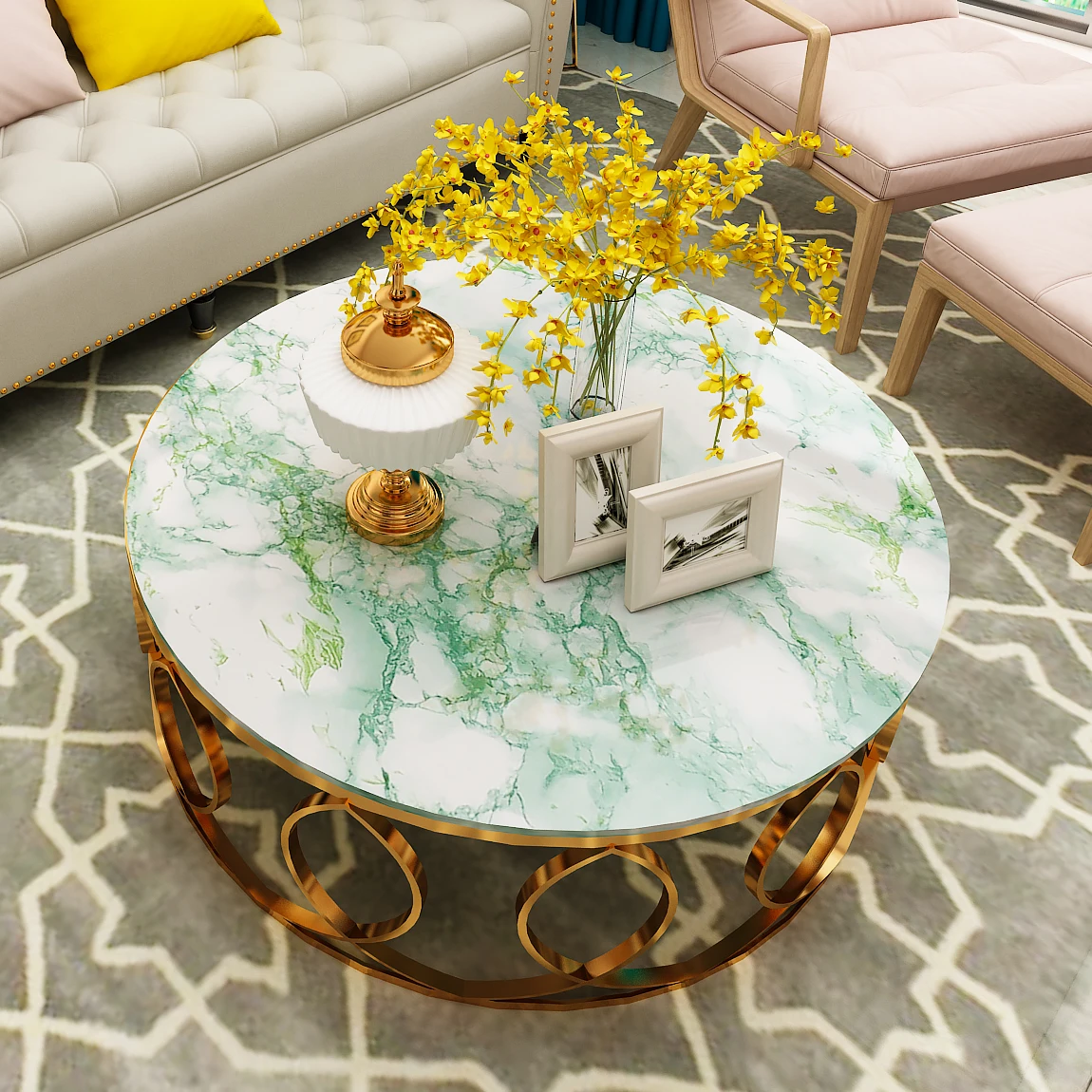 Marble Vinyl Wallpaper for Walls In Rolls Waterproof Wall Stickers Bathroom Table Kitchen Adhesive Sticker for Furniture Decor