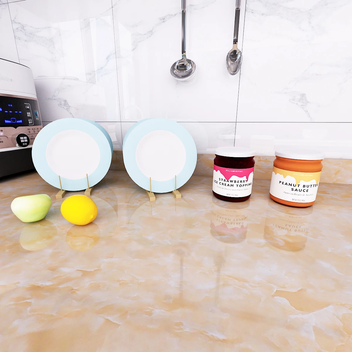 Marble Vinyl Wallpaper for Walls In Rolls Waterproof Wall Stickers Bathroom Table Kitchen Adhesive Sticker for Furniture Decor