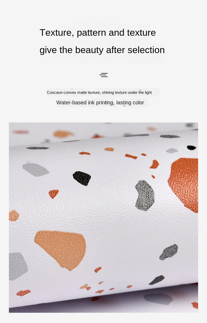 Terrazzo PVC Waterproof Self Adhesive Wallpaper for Bedroom Wall Living Room Decor Vinyl Furniture Refurbishment Contact Paper Terrazzo PVC Waterproof Self Adhesive Wallpaper for Bedroom Wall Living Room Decor Vinyl Furniture Refurbishment Contact Paper