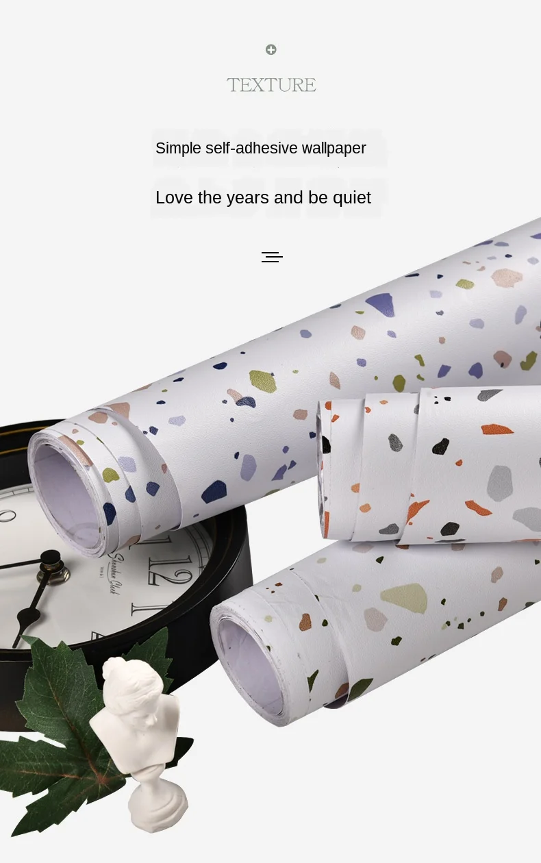 Terrazzo PVC Waterproof Self Adhesive Wallpaper for Bedroom Wall Living Room Decor Vinyl Furniture Refurbishment Contact Paper Terrazzo PVC Waterproof Self Adhesive Wallpaper for Bedroom Wall Living Room Decor Vinyl Furniture Refurbishment Contact Paper